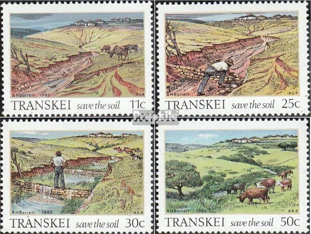 Briefmarken Südafrika - Transkei 1985 Mi 163-166 (kompl.Ausg.) postfrisch Bodenerhaltung