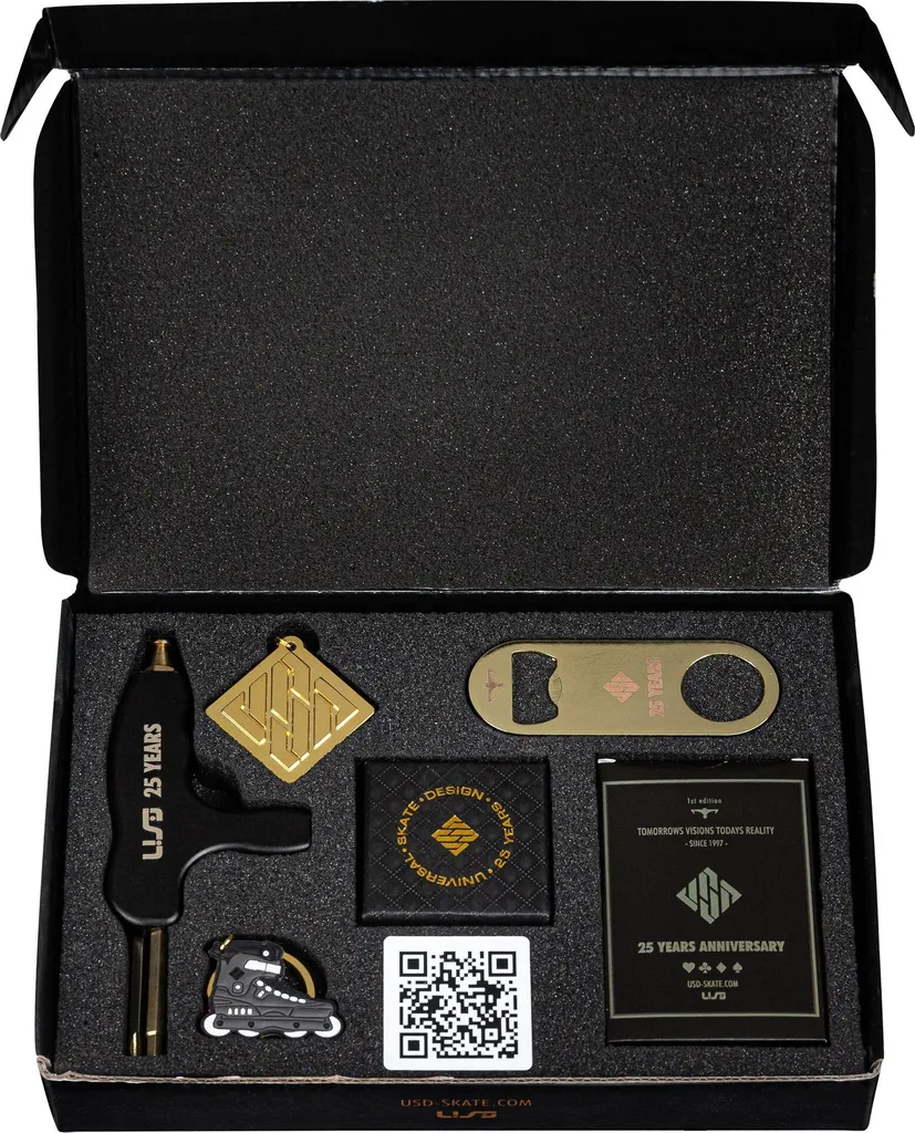 USD 25 Years Anniversary Box 62mm Roues Anti-Vibrations pour Roller Street