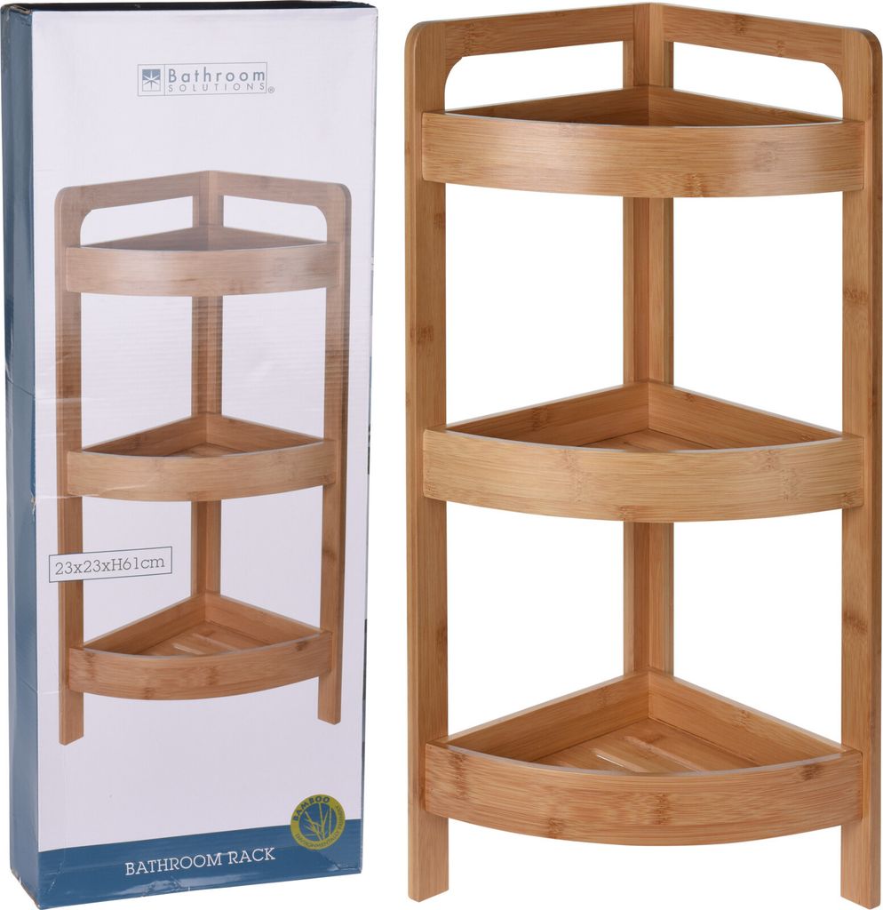 Bathroom Solutions Badregal mit 3 Böden Bambus Produktbild 