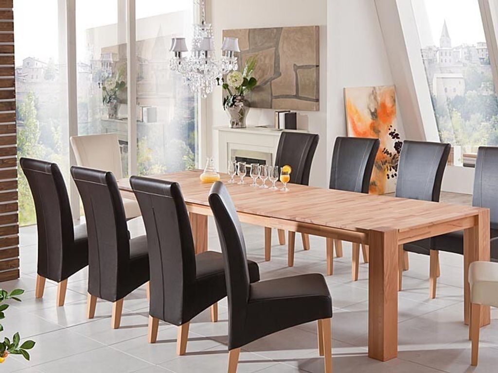 Esstisch Marco 2XL ausziehbar 200(300)x100x75cm Kernbuche Produktbild 5