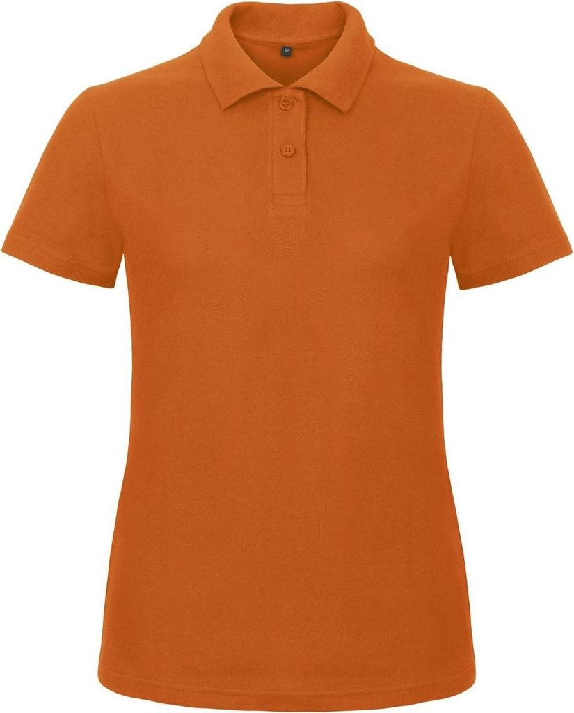 B&C Damen ID.001 Polo-Shirt / Polohemd, Kurzarm RW3525 (XL) (Orange)