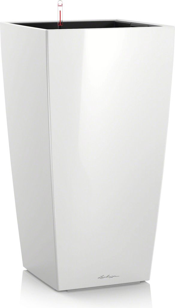 Lechuza Samozavlažovací květináč Cubico Premium 30 cm, bílá Obrázek produktu 