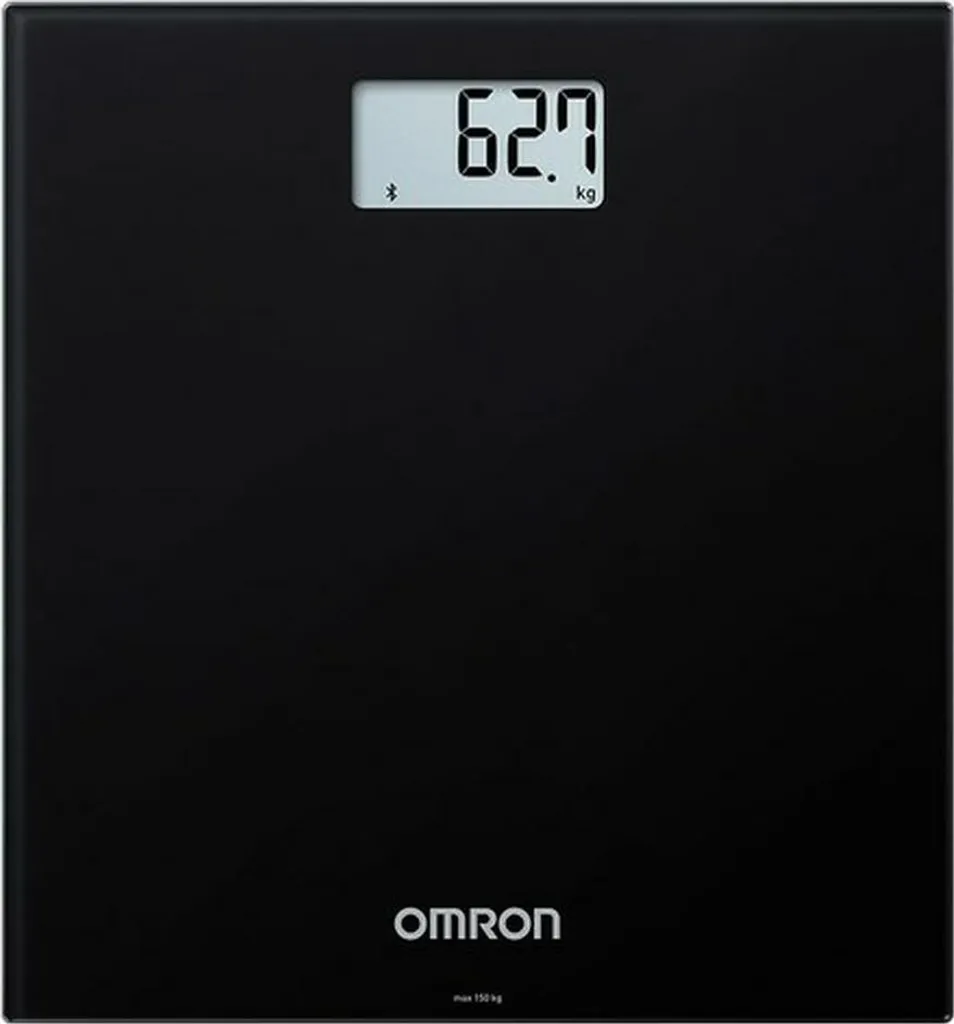 Pèse-personne Bluetooth Omron HN-300T2-EBK avec Écran LCD Haute Visibilité