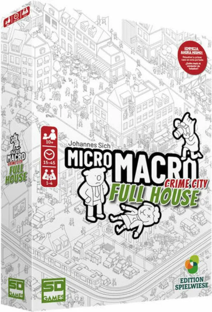 Jeu Micro Macro Full House espagnol - Idéal pour apprendre en jouant