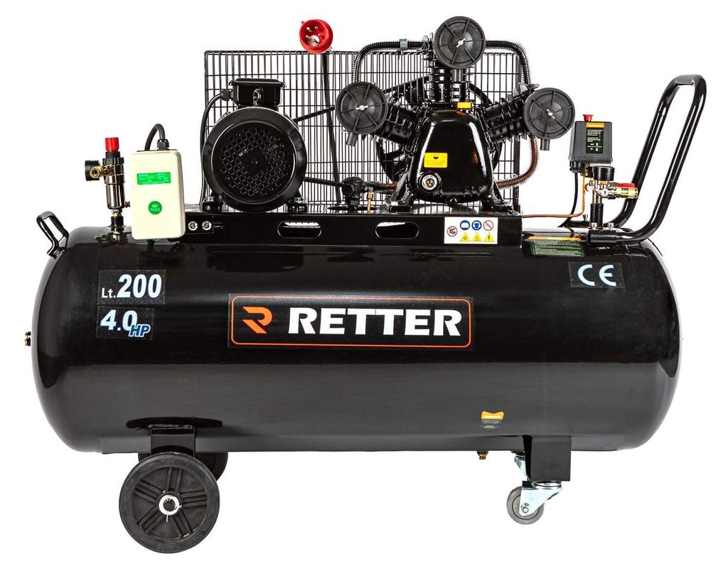 RETTER RT4200 Kompressor 200 L / 10 Bar 4 PS Produktbild 