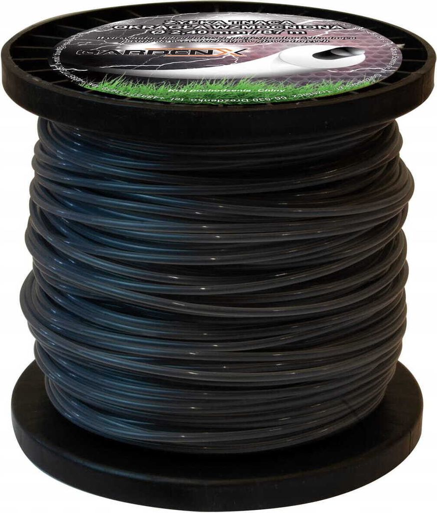 Verstärkter Schnittlinie für Rasentrimmer "Rund" 2.4 mm - 87m - Trimmerfaden Mähfaden für Rasentrimmer und Freischneider - GardenX