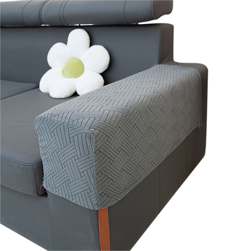2 Stück Elastische Armlehnenbezüge für Sofa, Sessel, Couch Produktbild 