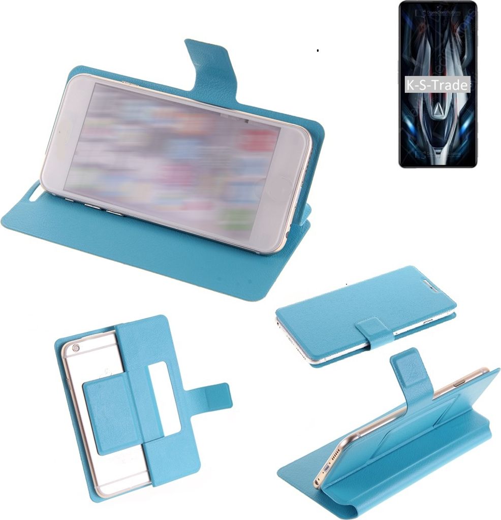 K-S-Trade Schutzhülle Handyhülle kompatibel mit Xiaomi Redmi K50 Gaming Edition Flip cover Handy case Smartphone Klapphülle blau