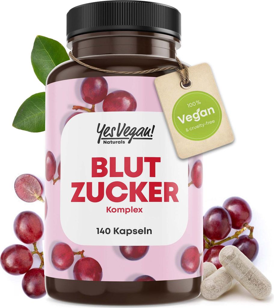 YesVegan® Glukose Komplex Blutzucker Bittergurke Chrom 180 Produktbild 