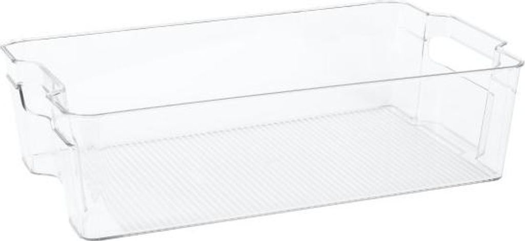 Organizer-Behälter für den Kühlschrank, transparent, Kunststoff, 37,5 x 10 x 21,5 cm
