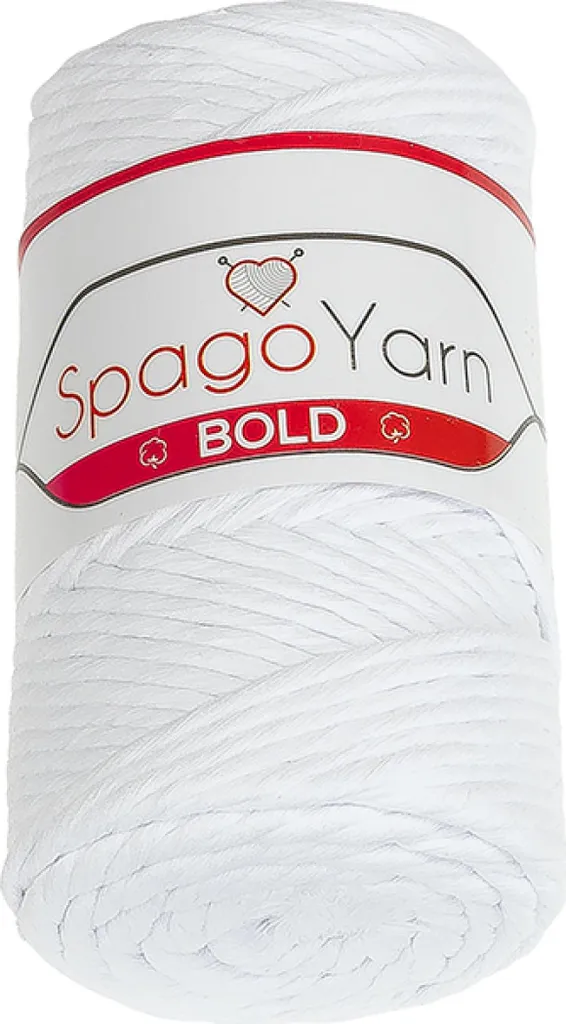 Fil BOLD en Coton Tubulaire Blanc 75m - Structure Souple et Résistante