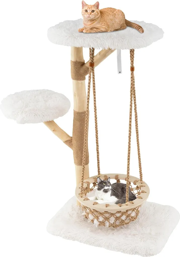 Arbre à chat pour chat d'appartement avec zones de repos et griffage