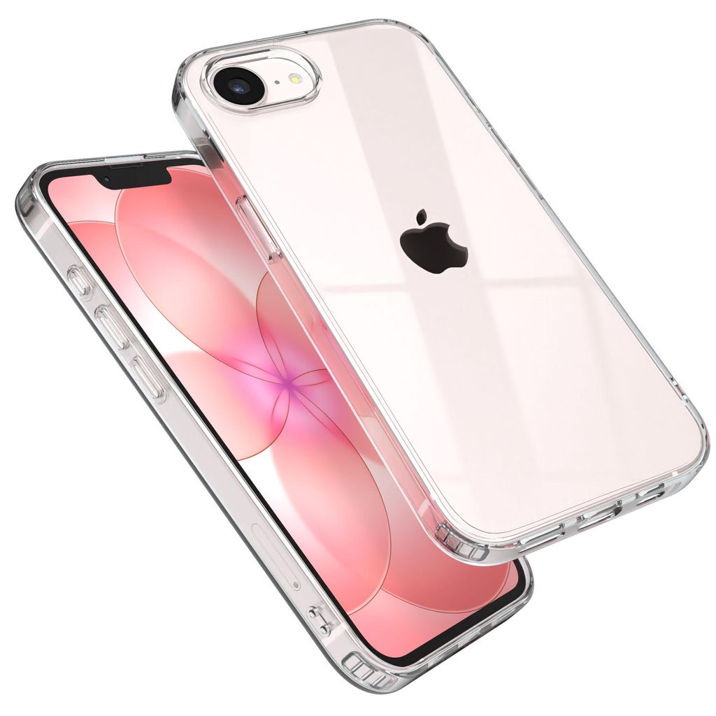 EAZY CASE Clear Hülle kompatibel mit Apple iPhone 17e, Schutzhülle Silikon, dünnes Cover, Slimcover Handyhülle, Backcover Transparent