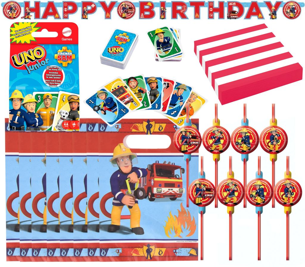 Fireman Sam - Detský narodeninový set (38 kusov) Girlanda Obrázok produktu 