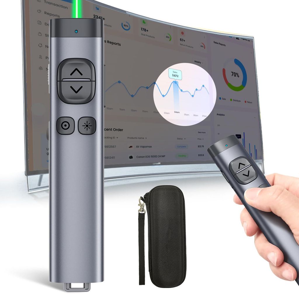 TV Bildschirm Präsentation Clicker für Powerpoint Präsentationen, Powerpoint Clicker, Präsentation Rremote, Bluetooth Wireless Presenter