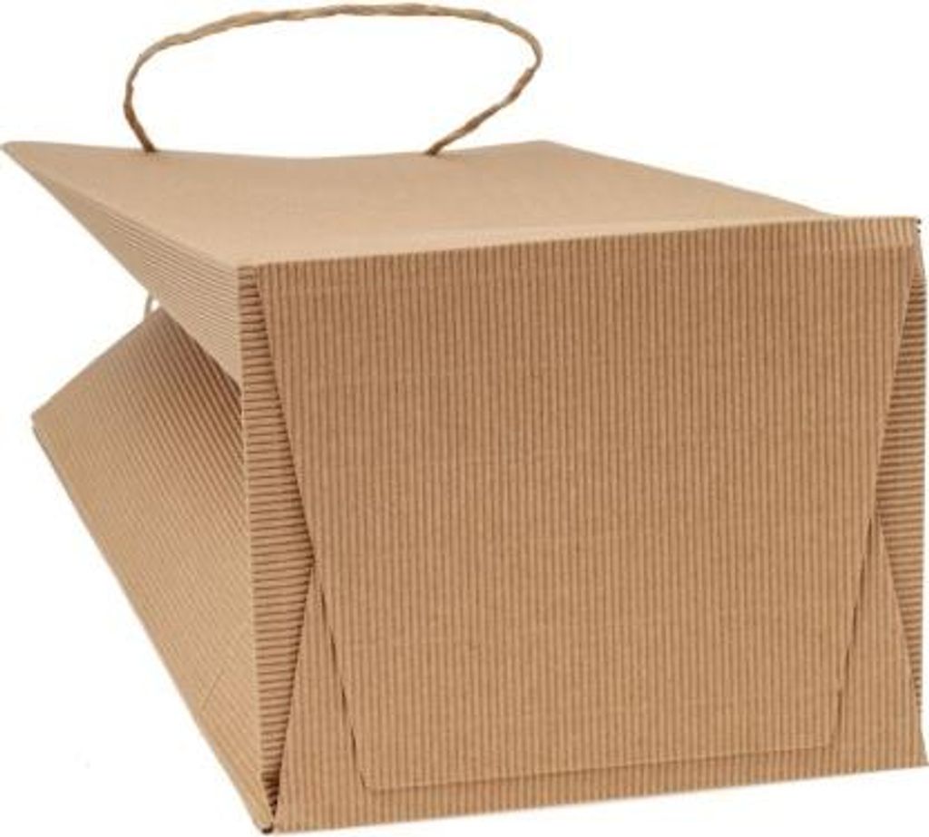 Wellpappetüte 195 x 160 x 370 mm Kordelzug