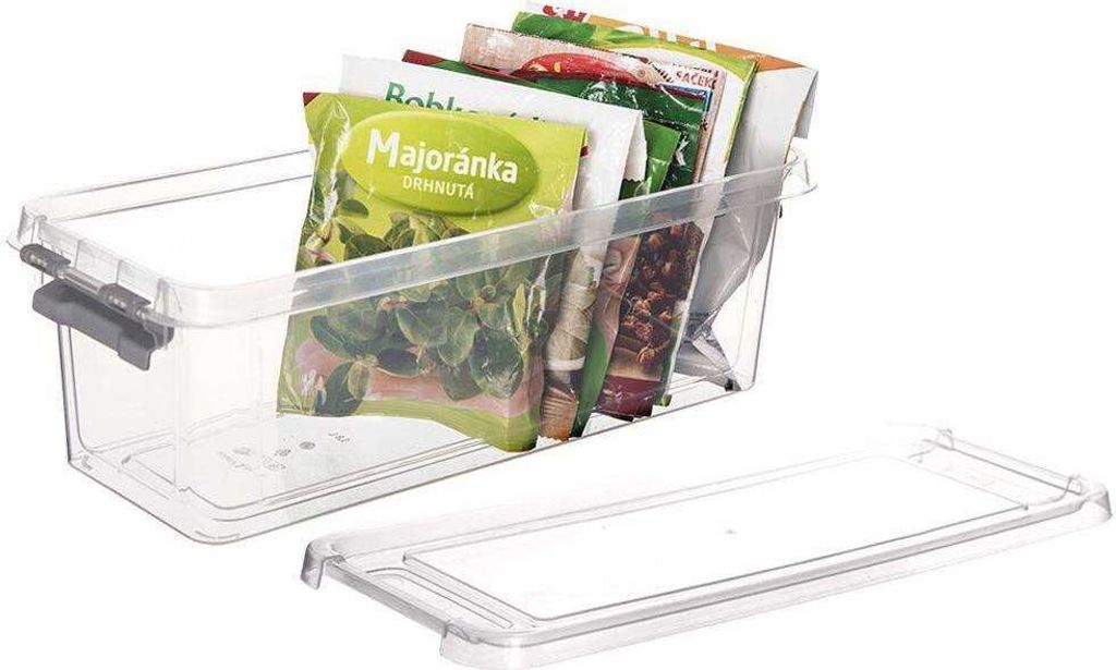 ORION Lebensmittelbehälter mit Deckel RECHTECKIG Aufbewahrungsbox aus Kunststoff 3,5l