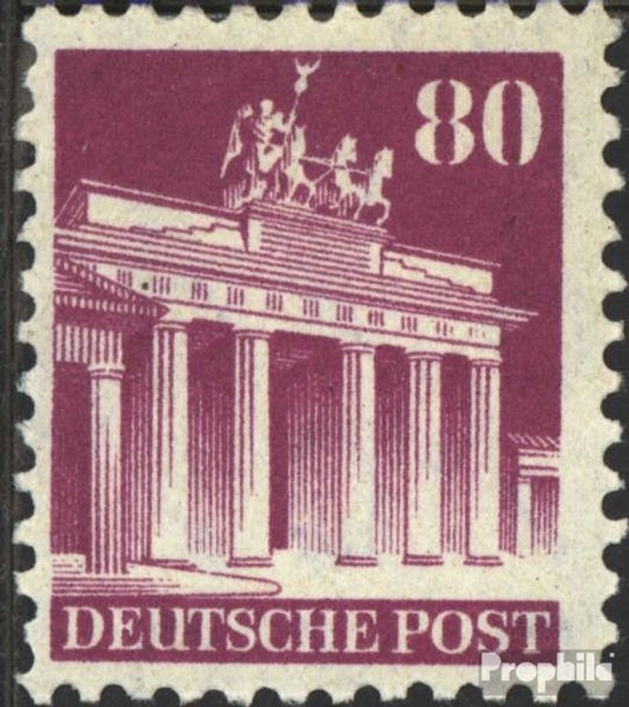 Briefmarken Bizone (Alliierte Besetzung) 1948 Mi 94X F postfrisch Bauten