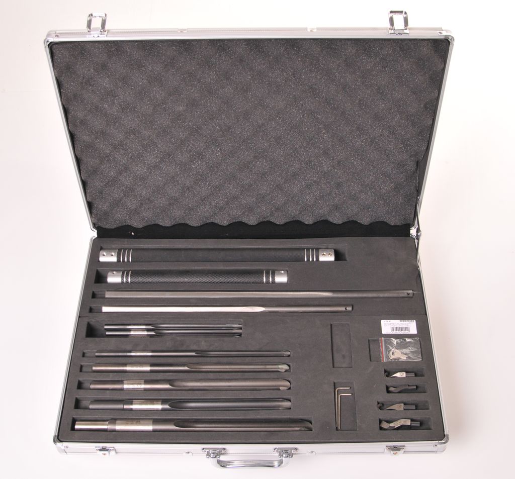 Wiedemann-Set im Trolley-Aluminiumkoffer Drechsler drechseln woodturning woodturner (SET027)