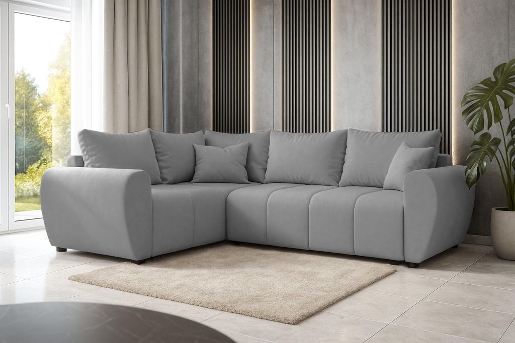 AX LIVING Malatya L Canapé d'angle avec fonction sommeil Image du produit 