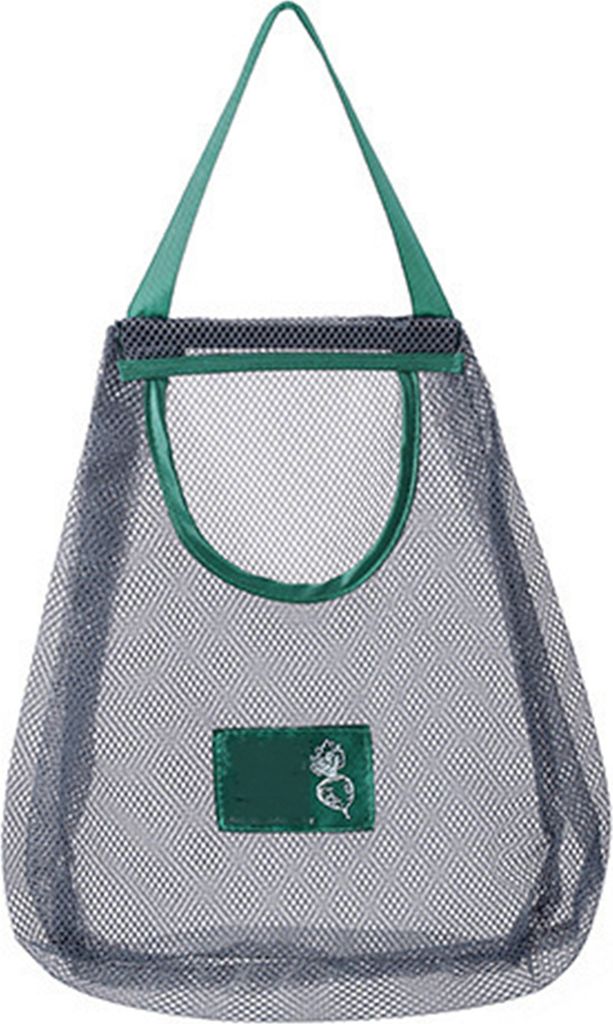 Aufbewahrungstasche, ausgehöhlt, atmungsaktiv, stark, belastbar, mit Griff, für Zuhause, Obst und Gemüse, zum Aufhängen, Netztasche, Küchenbedarf