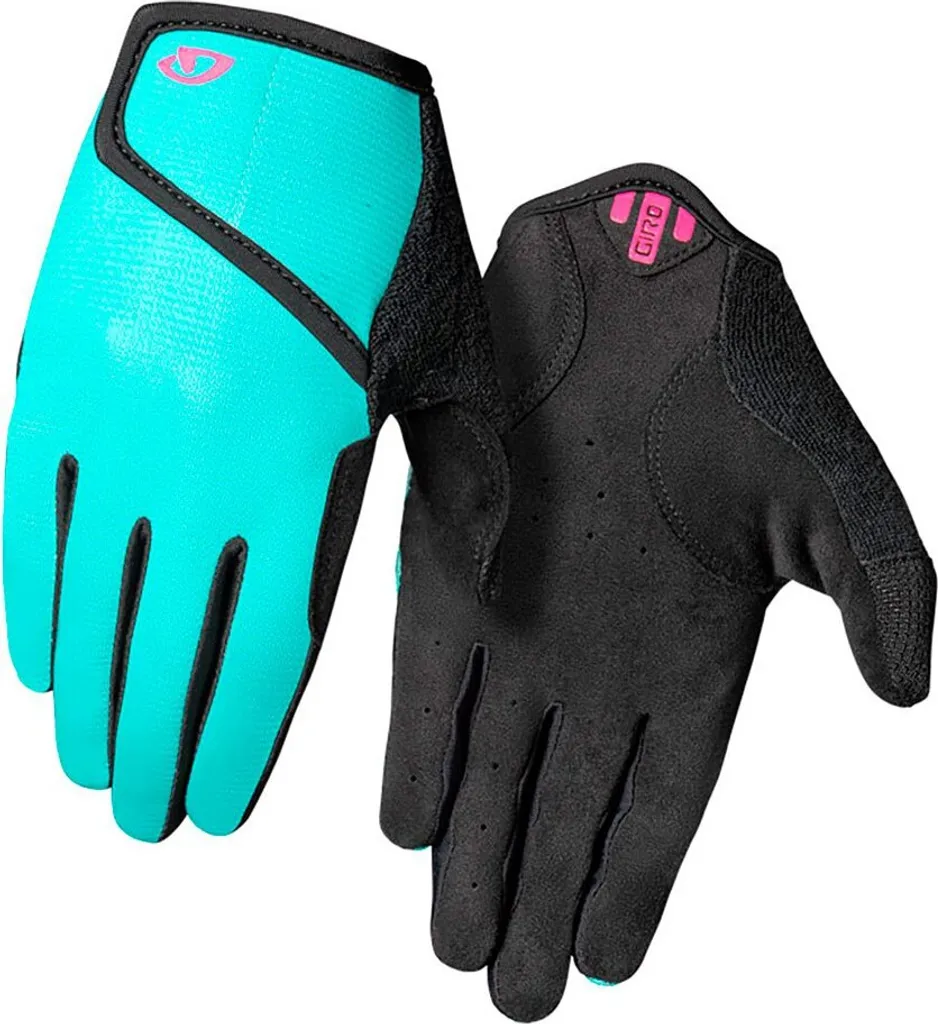 Gants Giro DND II Blanc S pour VTT avec paume en cuir AX Suede