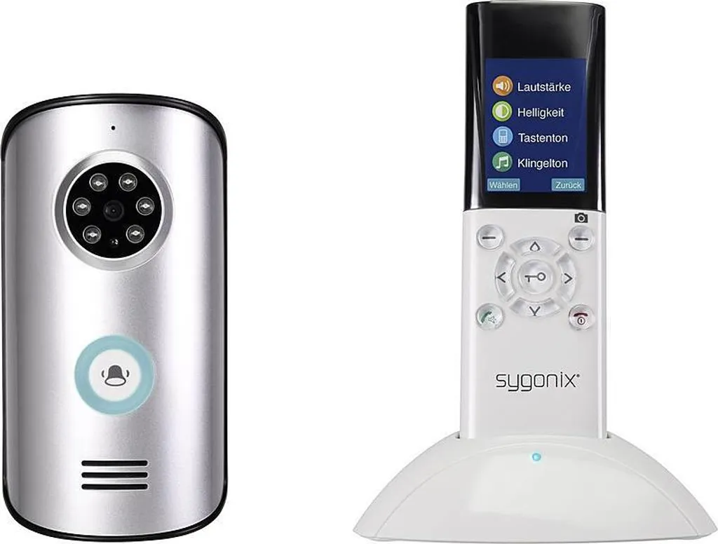 Interphone vidéo Sygonix SY-3396994 Kit complet sans fil avec nocturne