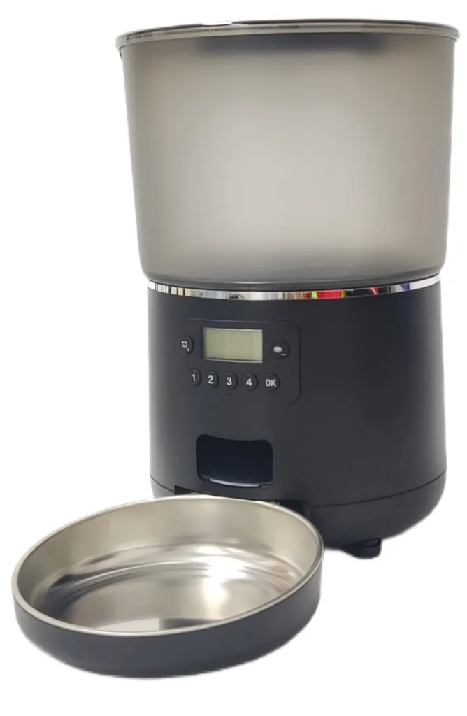 Mangeoire automatique 4L pour animaux - Distributeur de croquettes