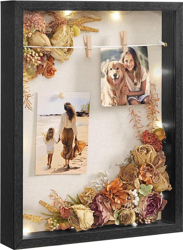 Cadre photo en verre noir idée cadeau originale pour mariage et fête