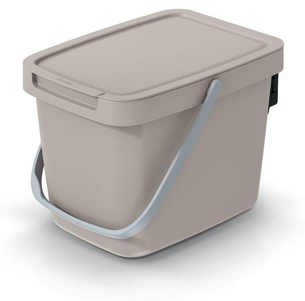 Poubelle System Collec 6 L avec couvercle brun clair Image du produit 