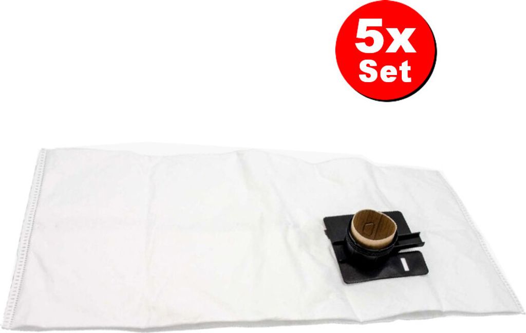 5x Trade-Shop Microvlies Staubsauger-Beutel für CT 22 E, CTL 22, CTL 33, CTL 33 LE SG, CTL 44 E-AS, CTL 55, CTM 5, Kränzle Ventos 25, 35 Staubsauger