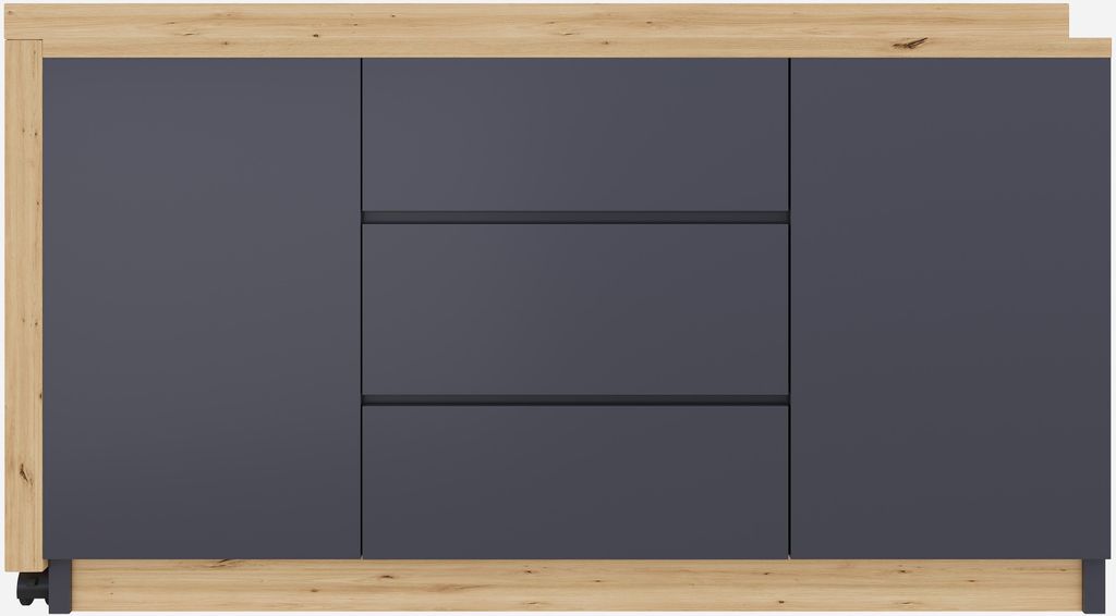 Flieks Faltbarer Schreibtisch mit Rollen, Sideboard Kommode Produktbild 