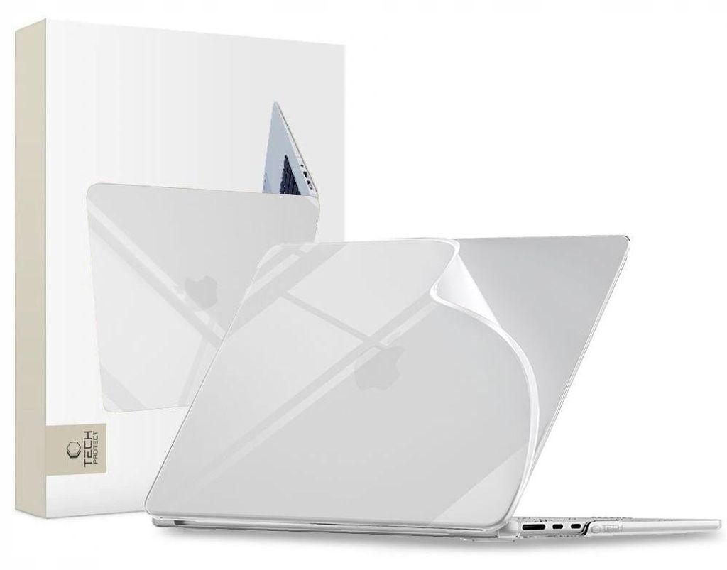 Schutzhülle für MacBook Air 15.3" M5 / M4 / M3 / M2, Tech-Protect Softshell, Transparent