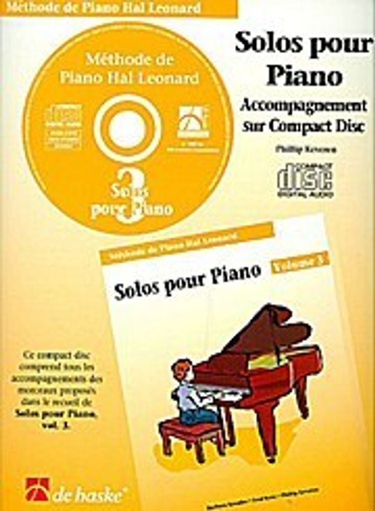 Méthode de piano Hal Leonard vol.3 - Solos (+CD) :pour piano (frz)