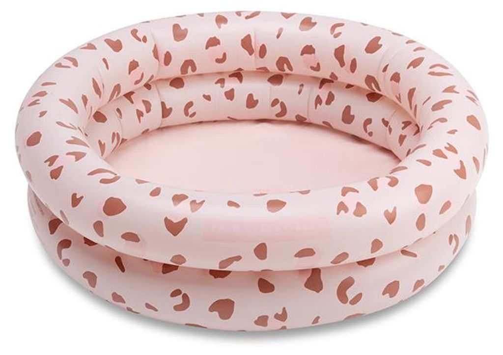 Swim Essentials Baby-Planschbecken – Altrosa – Leopardenmuster – Ø 60 cm
