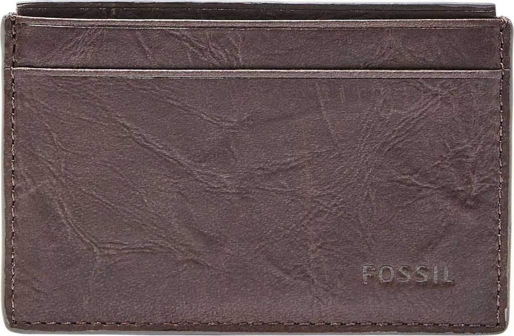FOSSIL Leder Kartenhalter Neel Card Case Brown braun