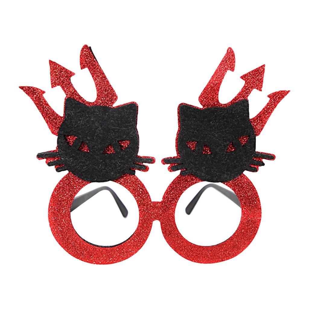 1 Paar Halloween Gläser kreative Form umweltfreundlich plastische dekorative Halloween-Cosplay Eyewear Party Supplies-K