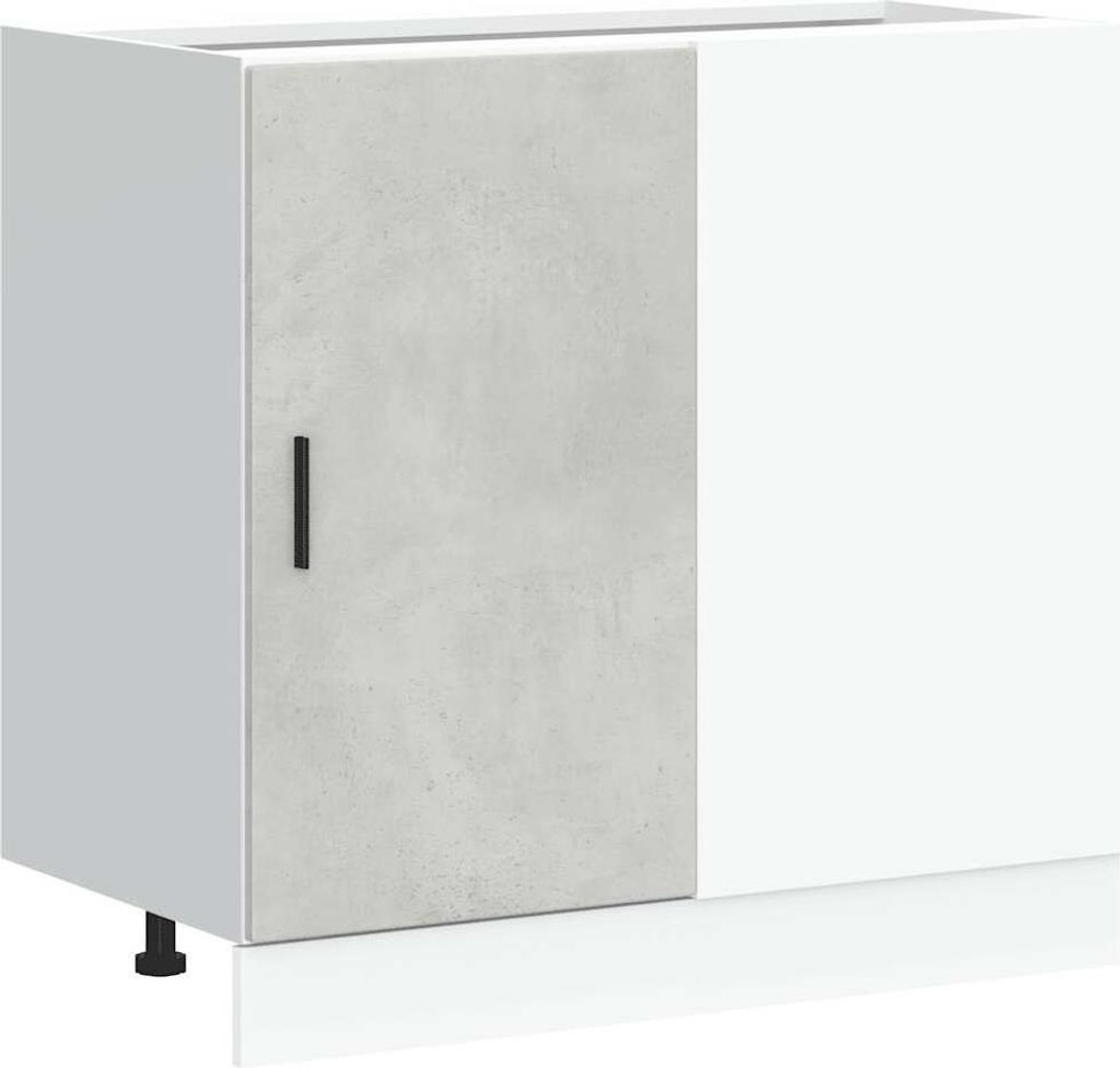 "WINTER SALE"Küchenunterschrank/Sideboard Küche - Hängeschrank für Küche - Buffetschrank Lyon Betongrau Holzwerkstoff - Aufbewahrungsschrank N...