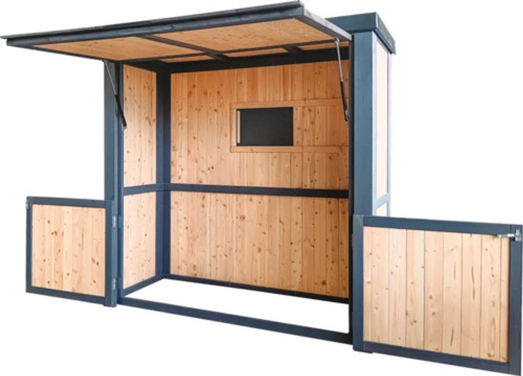 Grillhaus Konsta klein 224 x 102 cm natur-anthrazit Produktbild 4