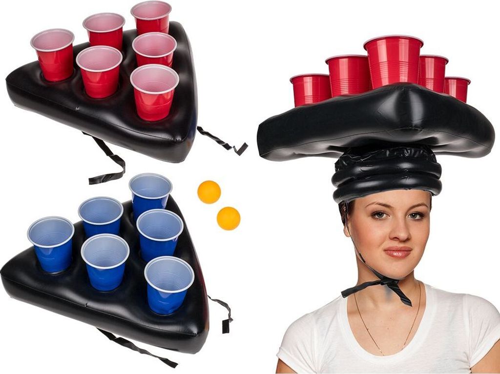 Trinkspiel Beer Pong Game Aufblasbare Mütze Produktbild 