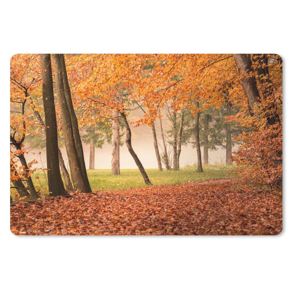 MuchoWow Mauspad Mousepad Blätter - Herbst - Wald 27x18 cm - Mousepads - Maus Mat - Pad - Mausunterlage - Büroartikel - Desk Matten