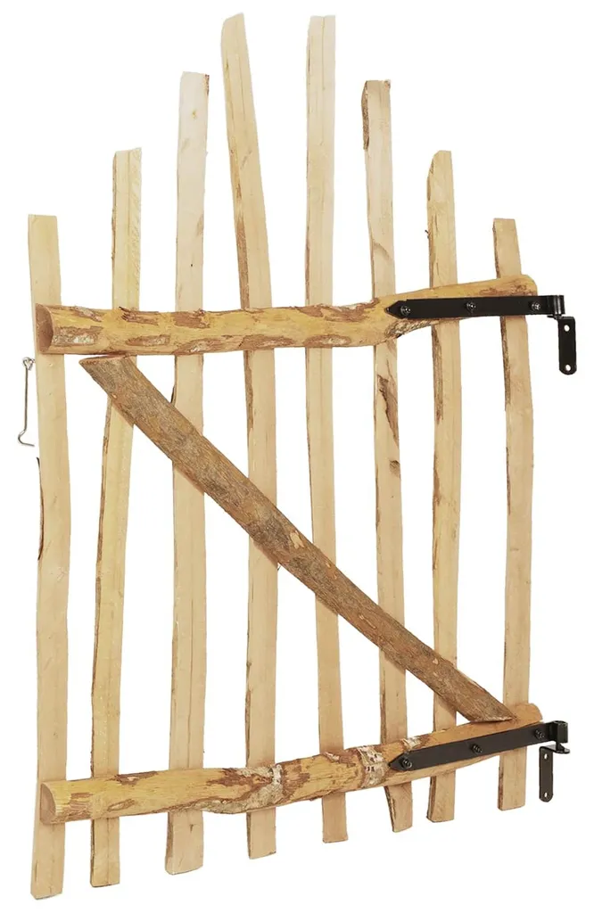 vidaXL Portail en Treillis 100 x 120 cm en Osier Naturel pour Jardin
