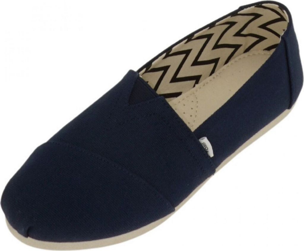 Toms Alpargata Frauen Recycelte Baumwolle Le wand Schlupf Auf Turnschuhe Mar e – 3,5 UK - 36 EU - 5,5 US / Marine