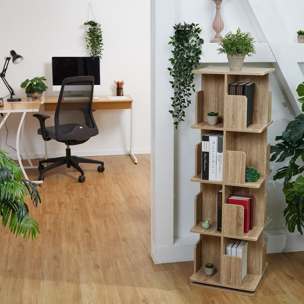 Eckbücherregal in Holzoptik