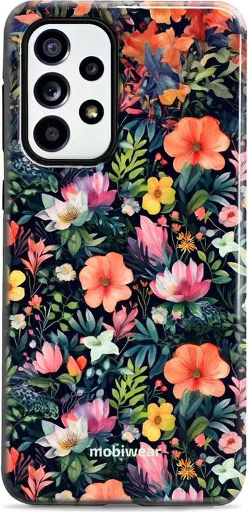 Handyhülle für Galaxy A52, Mobiwear Elite Pro, Bunt-Blumig