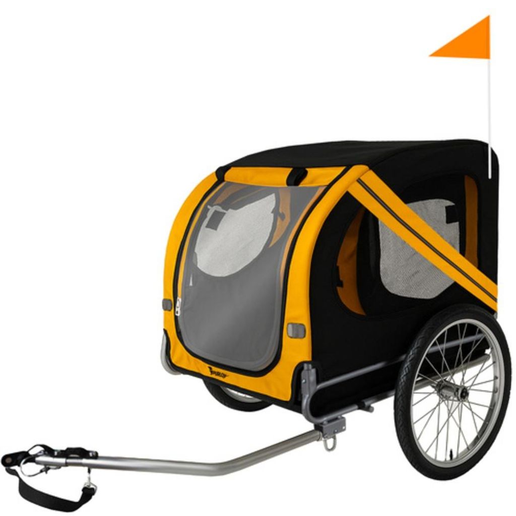 Purlov 25373 Fahrradanhänger für Hunde, schwarz Produktbild 