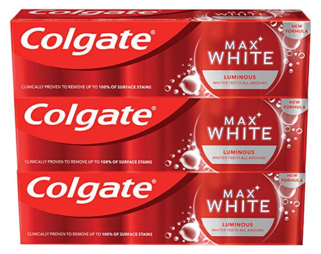 Wybielająca pasta do zębów Max White Luminous 3 x 75ml Zdjęcie produktu 