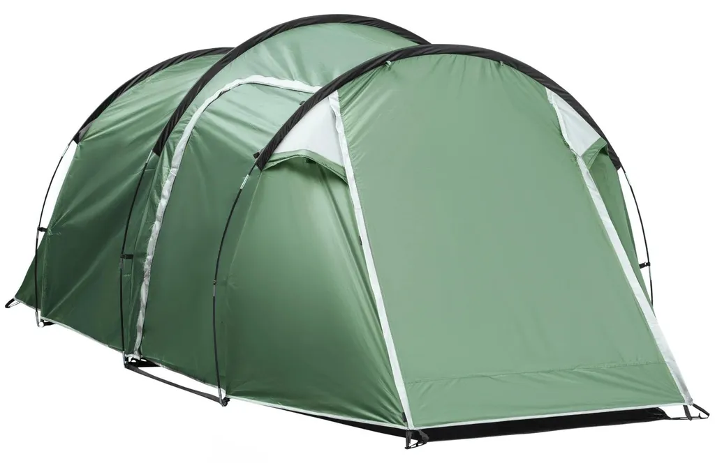 Tente de Camping 3-4 Personnes - Toile Résistante, 1 Chambre - Adulte