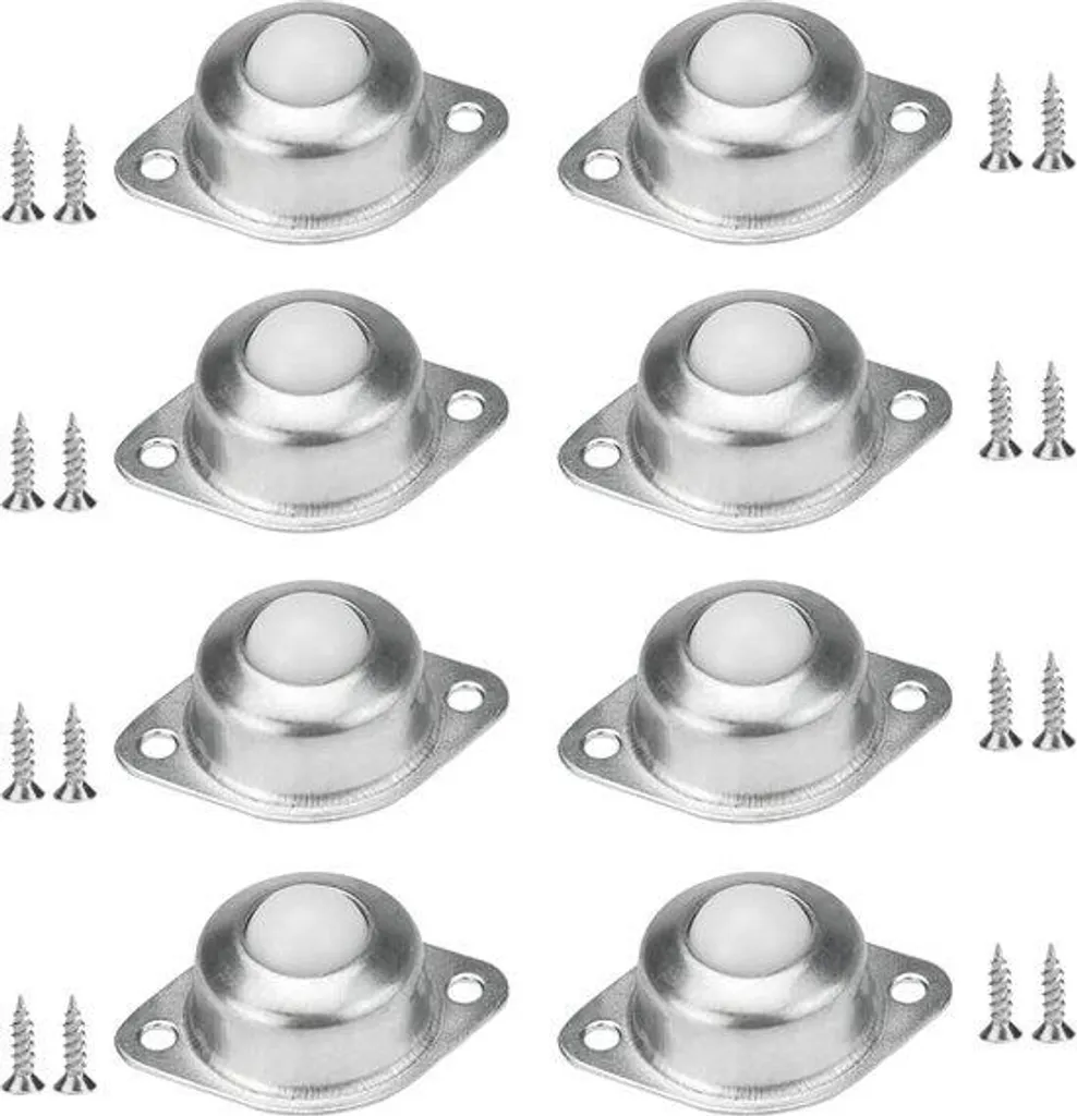 Roulettes 16 mm à billes nylon : fini les rayures sur parquet et sols