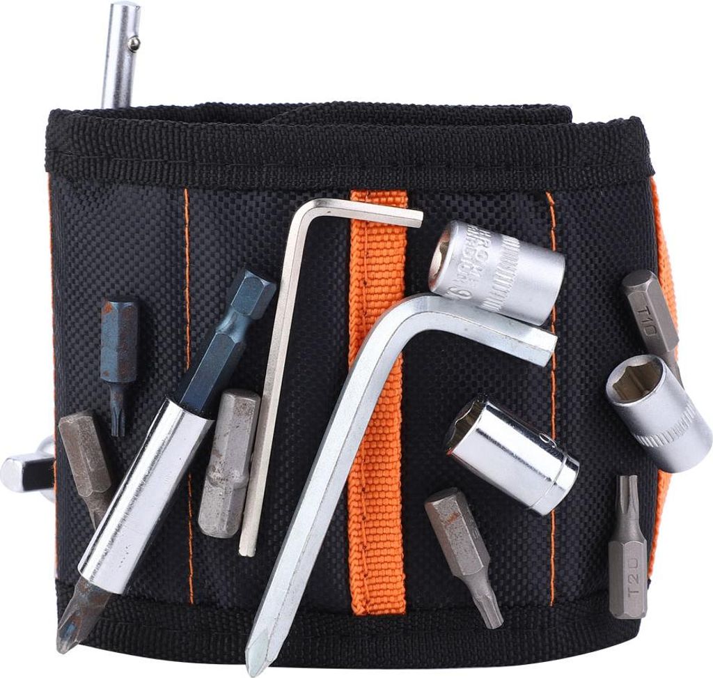10 Magnetische Armbandtasche Werkzeuggürtel 1680D Oxford-Gewebe Elektriker-Armbandtasche